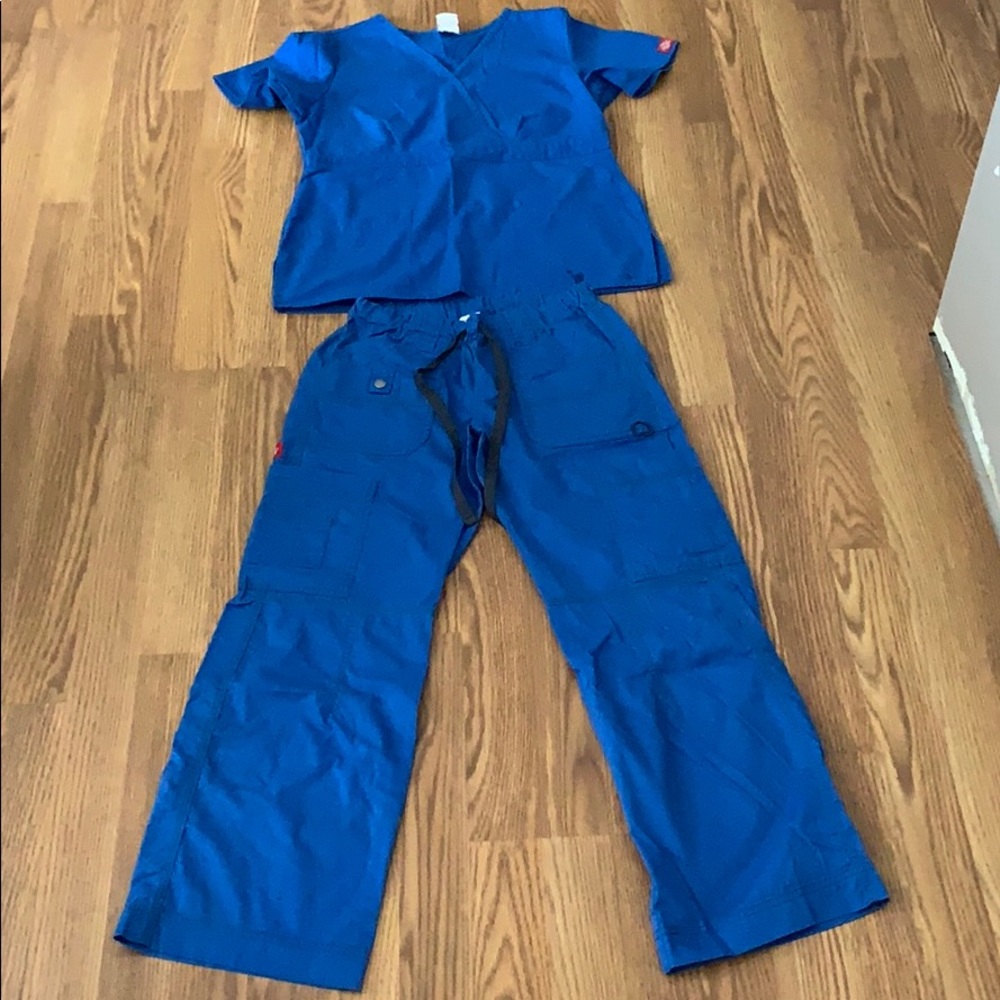 Royal blue scrubs